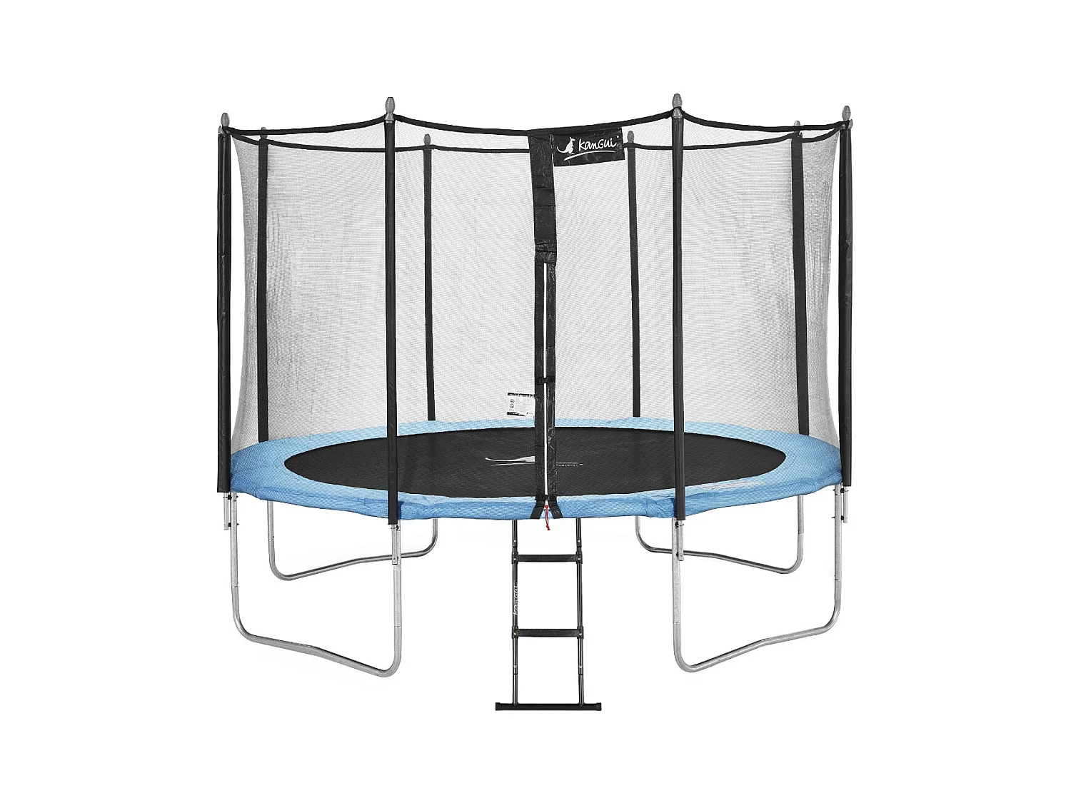 Kangui - Trampoline de jardin 366 cm + filet de sécurité + échelle | Normes EU | Montage facile