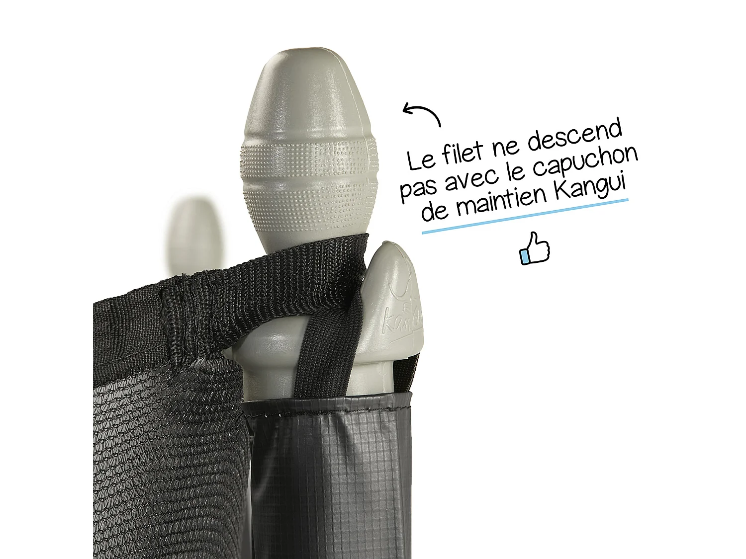 Kangui - Trampoline de jardin 366 cm + filet de sécurité + échelle | Normes EU | Montage facile