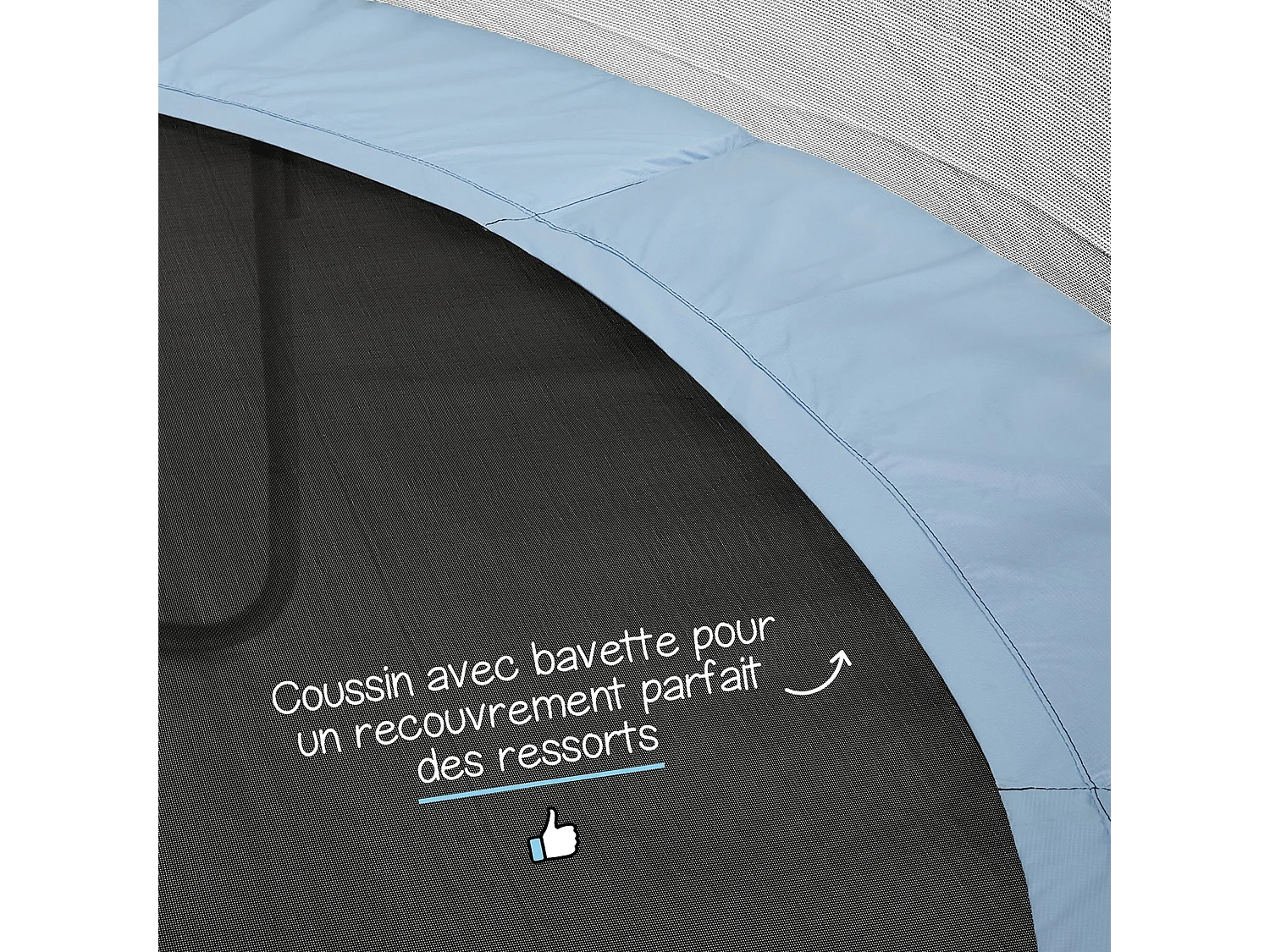 Kangui - Trampoline de jardin 366 cm + filet de sécurité + échelle | Normes EU | Montage facile