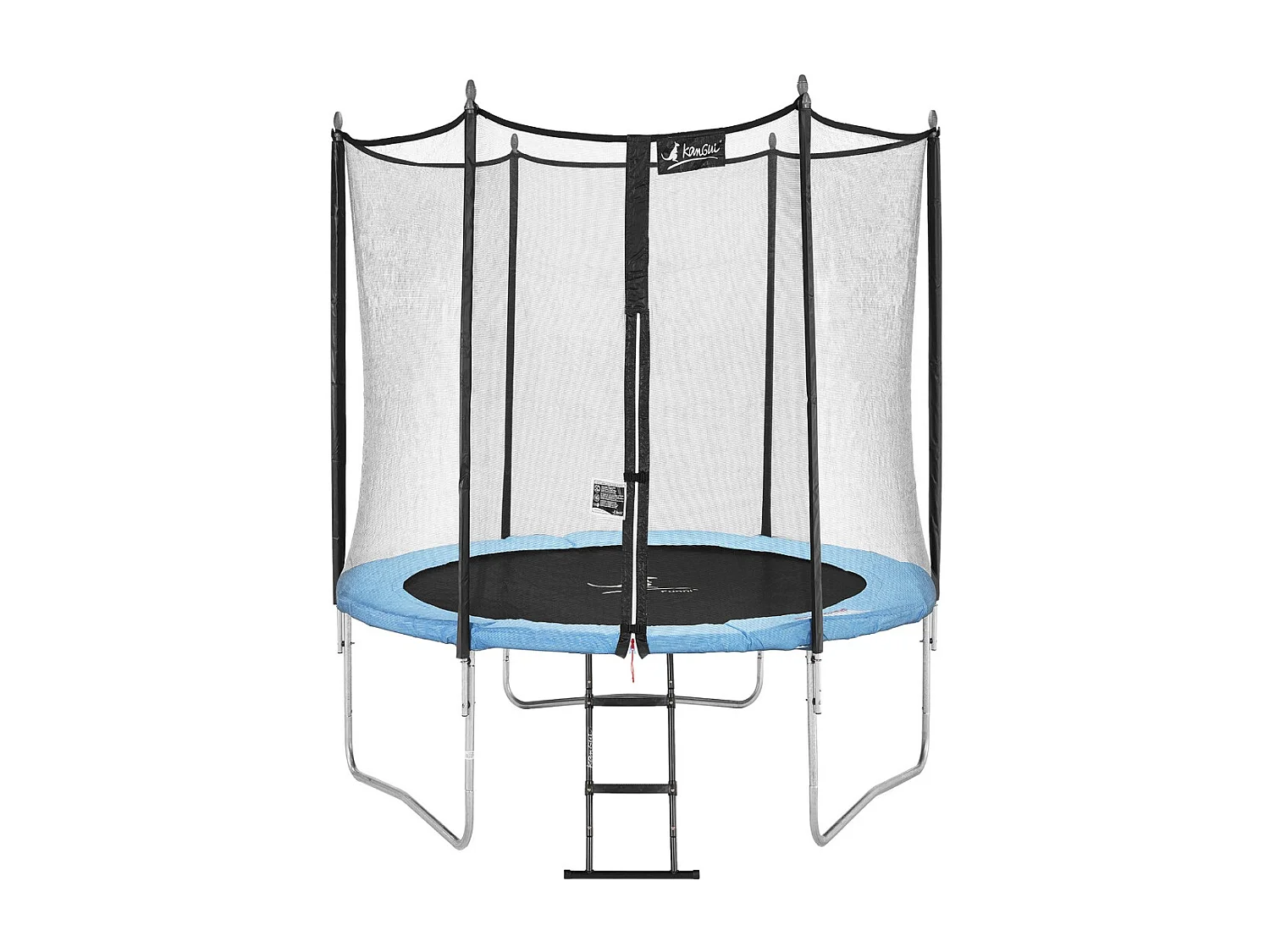 Kangui - Trampoline de jardin 250 cm + filet de sécurité + échelle | Normes EU | Montage facile