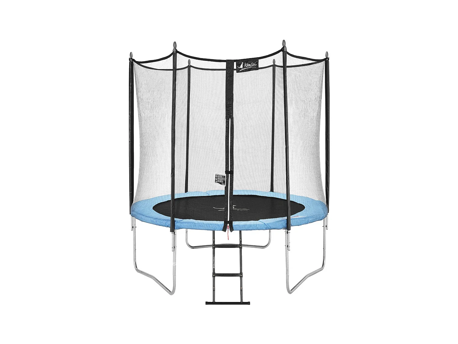 Kangui - Trampoline de jardin 250 cm + filet de sécurité + échelle | Normes EU | Montage facile