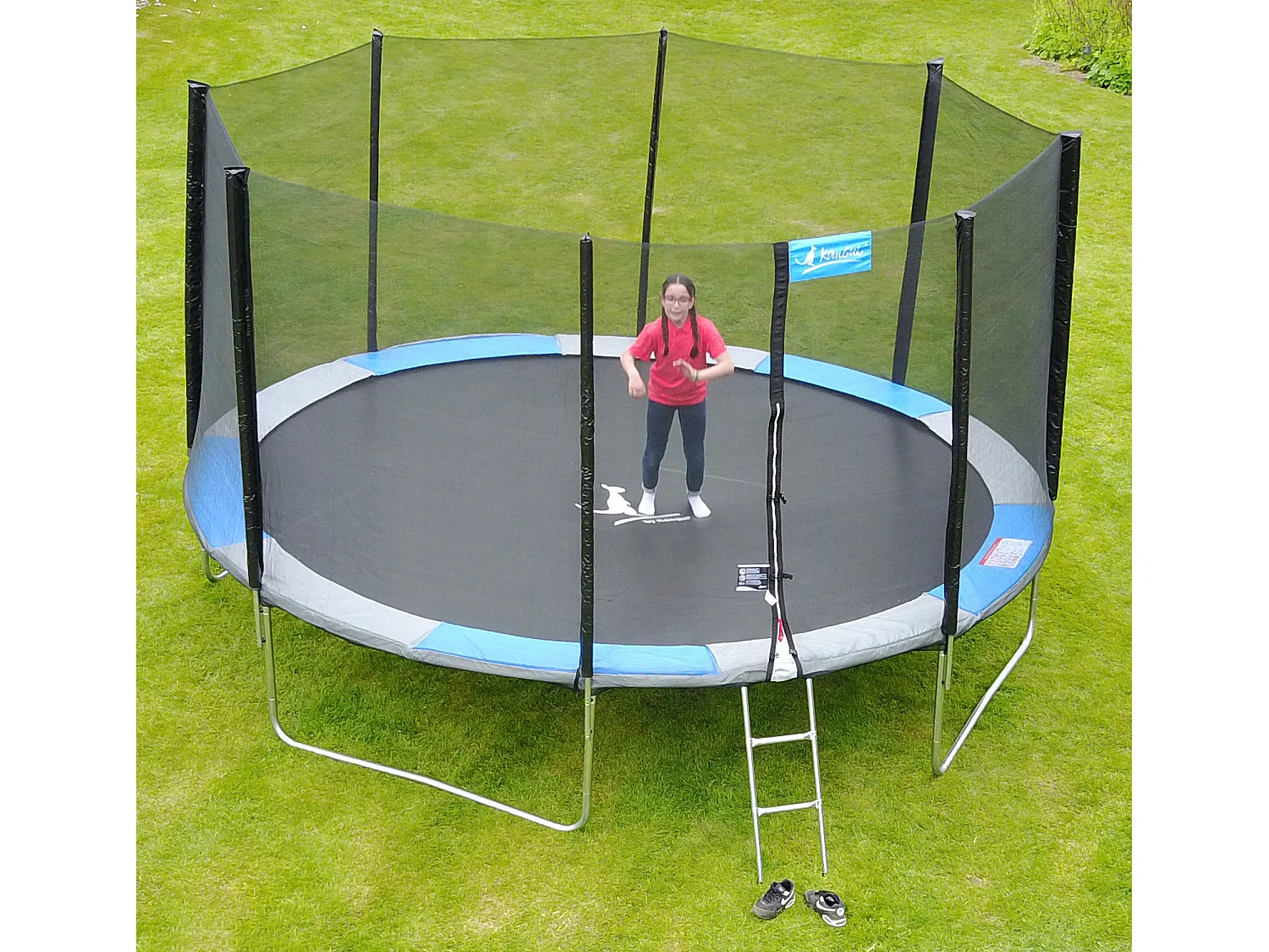 Kangui - Trampoline rond Ø180cm avec filet de sécurité - RALLI 180