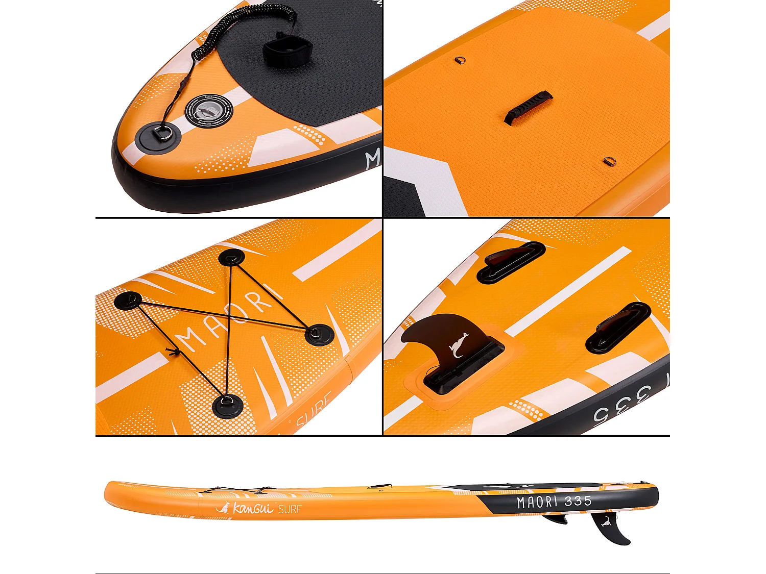 Kangui - Stand up paddle gonflable SUP avec siege kayak, 335cm - MAORI