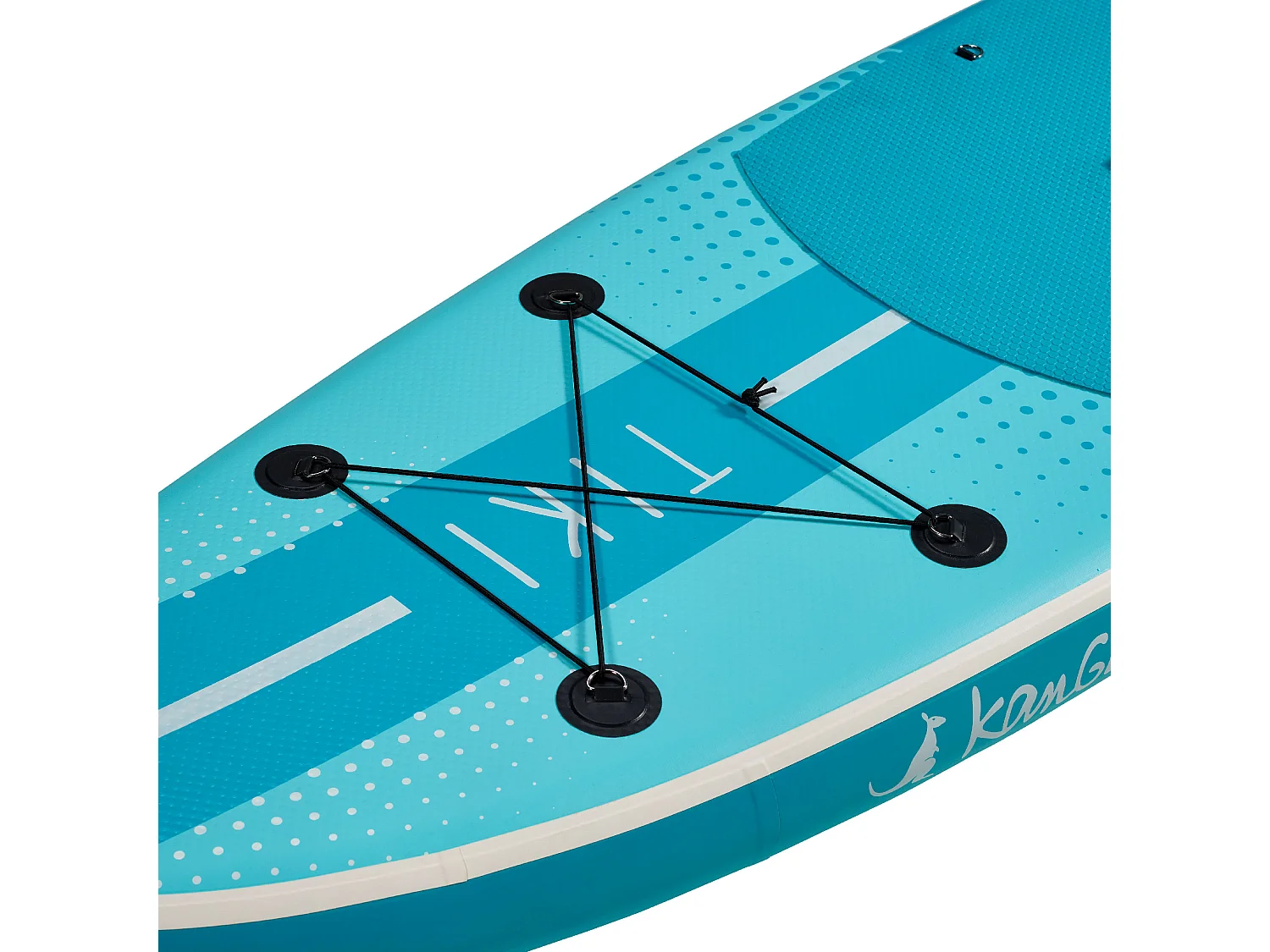 KANGUI Stand Up Paddle Gonflable 305 cm (10') - SUP avec pagaie réglable, sac à dos, pompe haute pression, leash et kit de réparation - TIKI