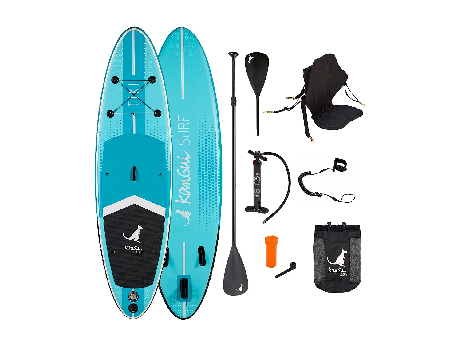 Kangui - Stand up paddle gonflable SUP avec siège kayak, 305cm - TIKI