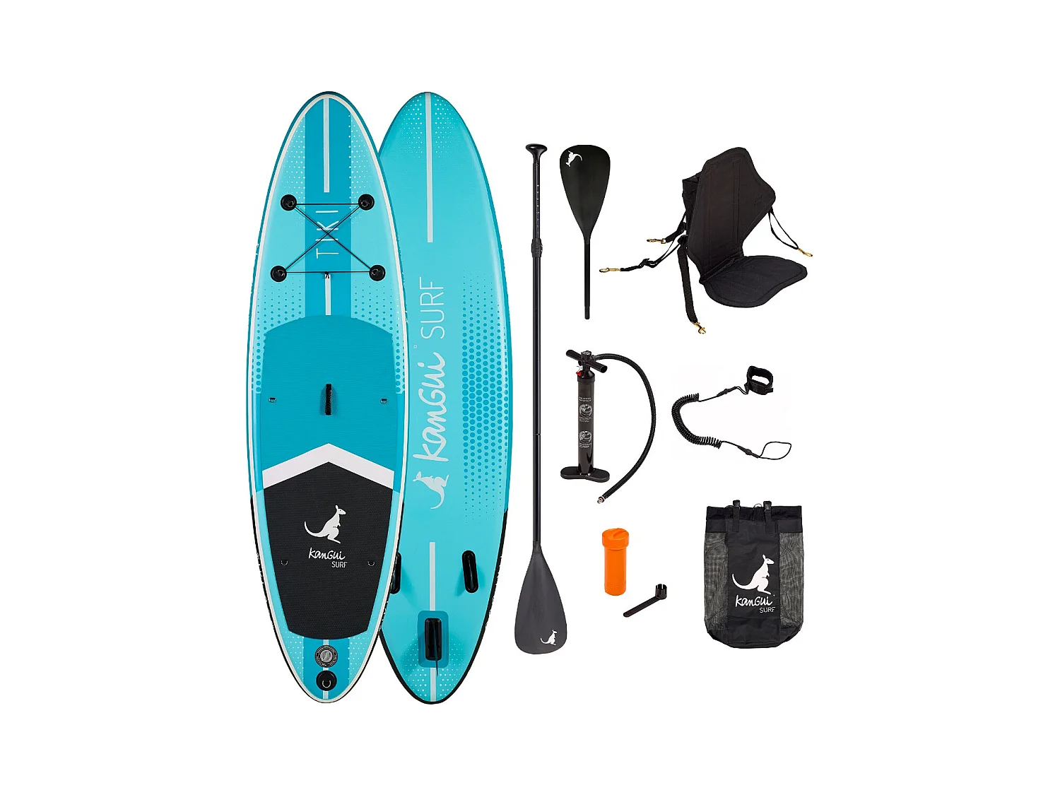 Kangui - Stand up paddle gonflable SUP avec siège kayak, 305cm - TIKI