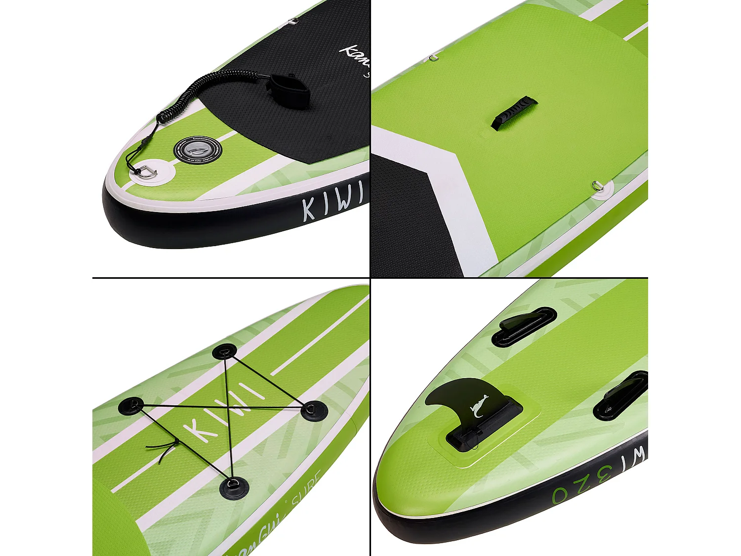 Kangui - Stand up Paddle 320cm SUP gonflable + pagaie + sac à dos + pompe haute pression + leash + kit de réparation- KIWI