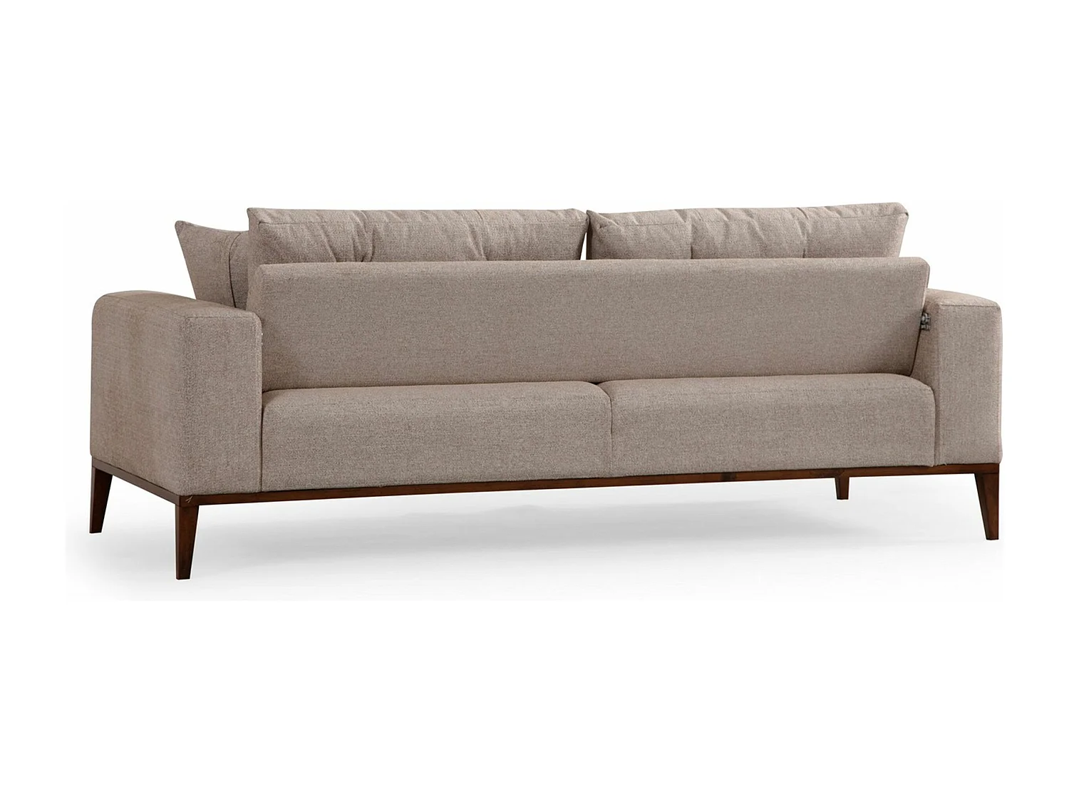 Canapé moderne 3 places convertible Detliso Tissu Beige