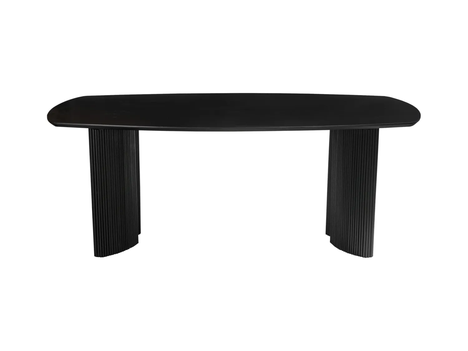 Table à manger 8 personnes en bois de manguier - Noir - TAMENIA de Maison Céphy