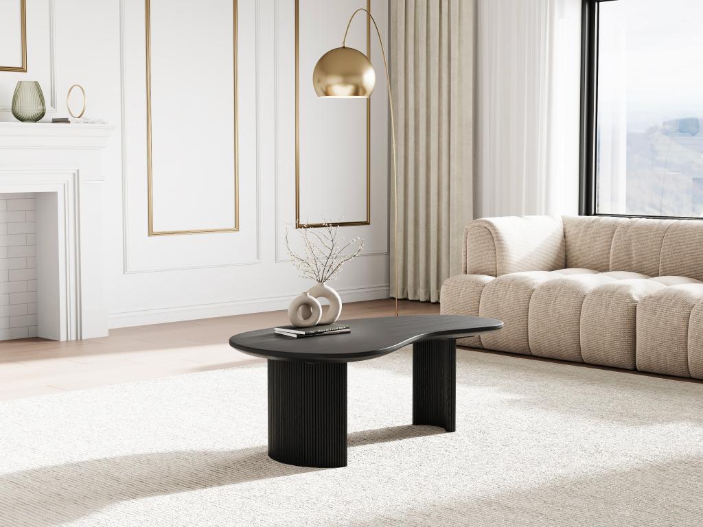 Couchtisch - Mangoholz - Schwarz - TAMENIA von Maison Céphy günstig online kaufen