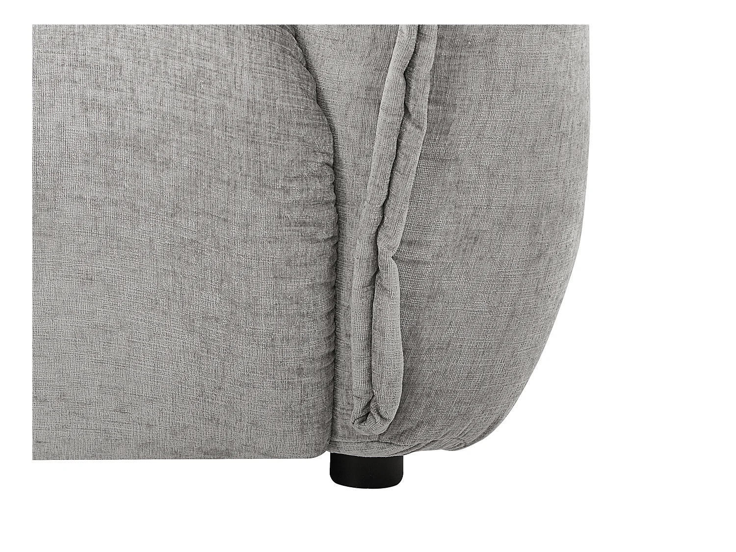 Sofa 2-Sitzer - melierter Stoff - Grau - NAPIZO