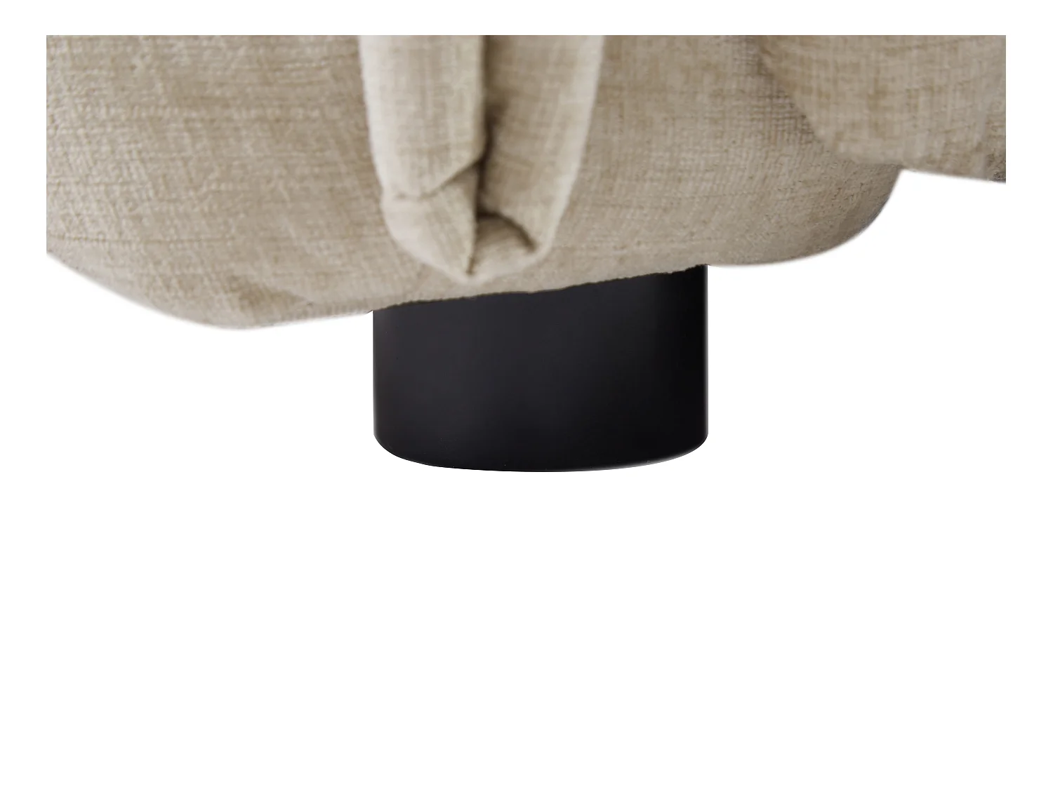 Sofá rinconera (ángulo izquierdo) de tela jaspeado beige NAPIZO