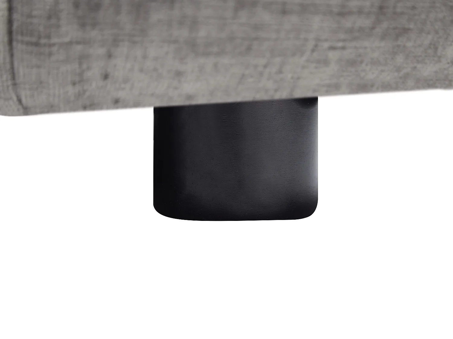 Canapé d'angle gauche en tissu chiné gris NAPIZO