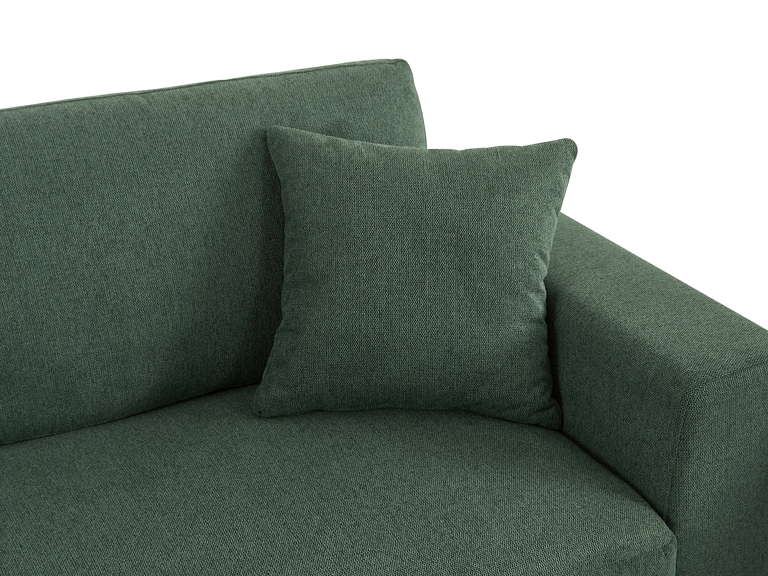 Canapé 3 places en tissu texturé vert JAMOLO