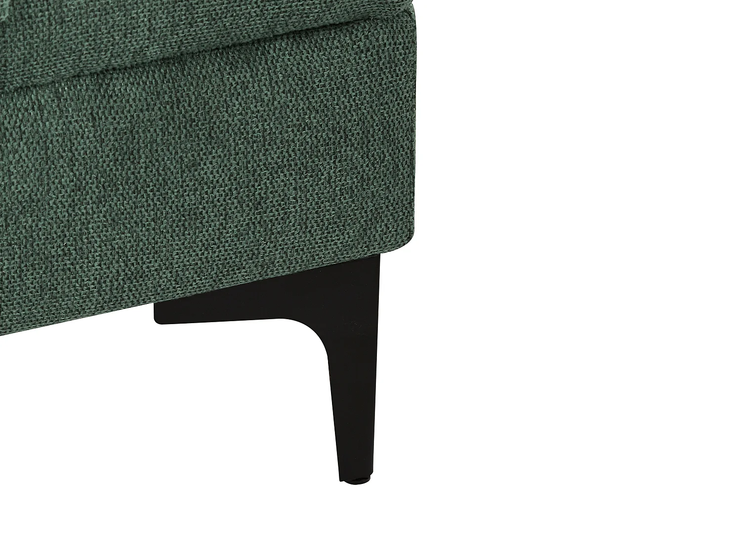 3-sits soffa i grön texturerad textil JAMOLO