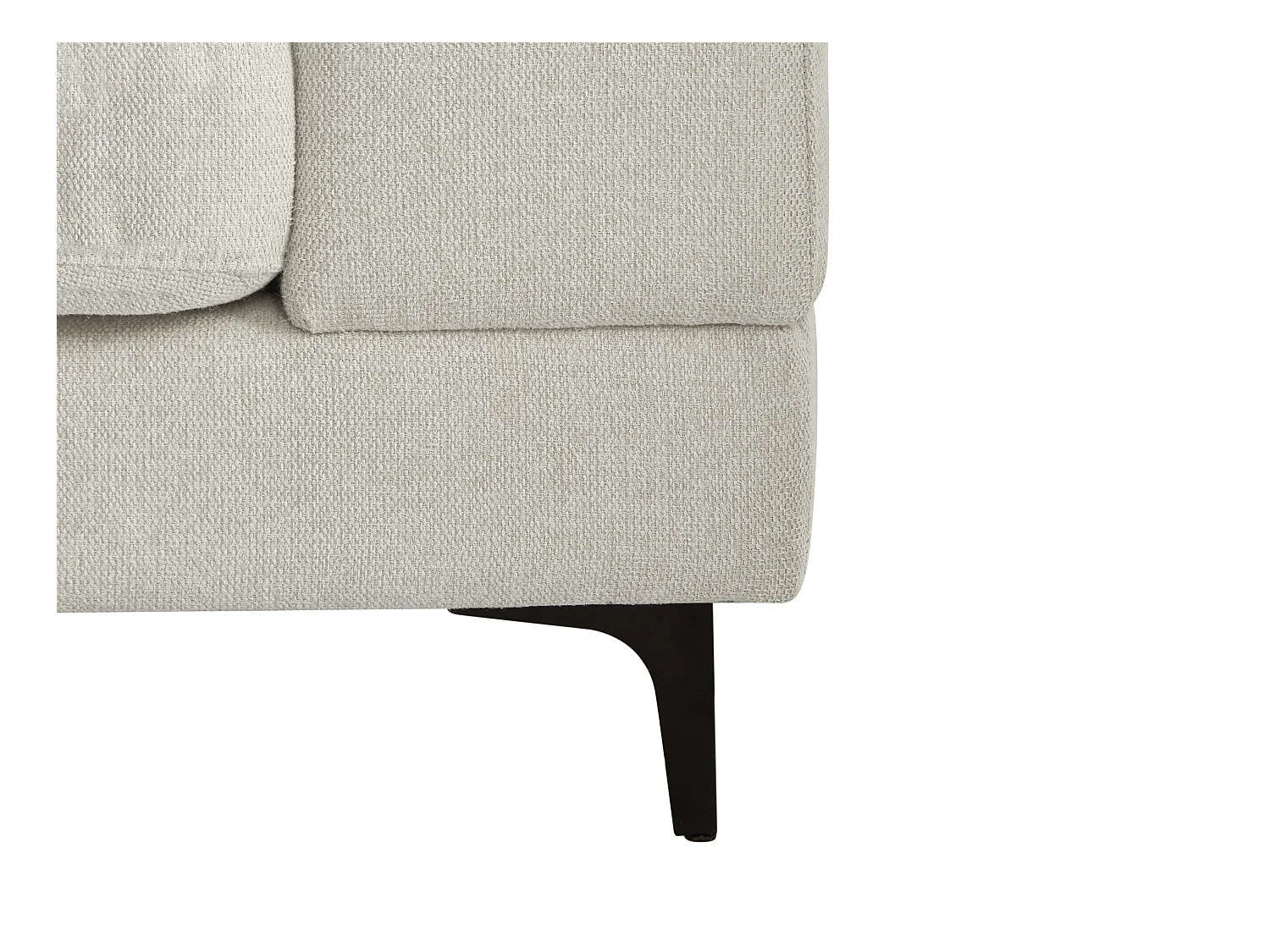 Sillón de tela texturizada beige JAMOLO