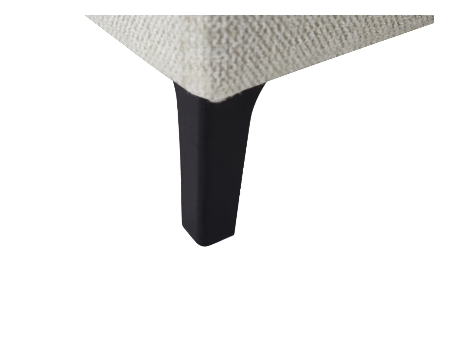 Zitbank met omkeerbare hoek in beige textuurstof - JAMOLO