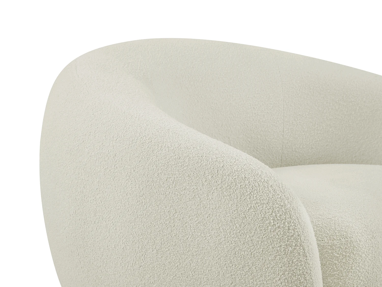 Poltrona in Tessuto bouclette Bianco avorio - BOVANA di PASCAL MORABITO