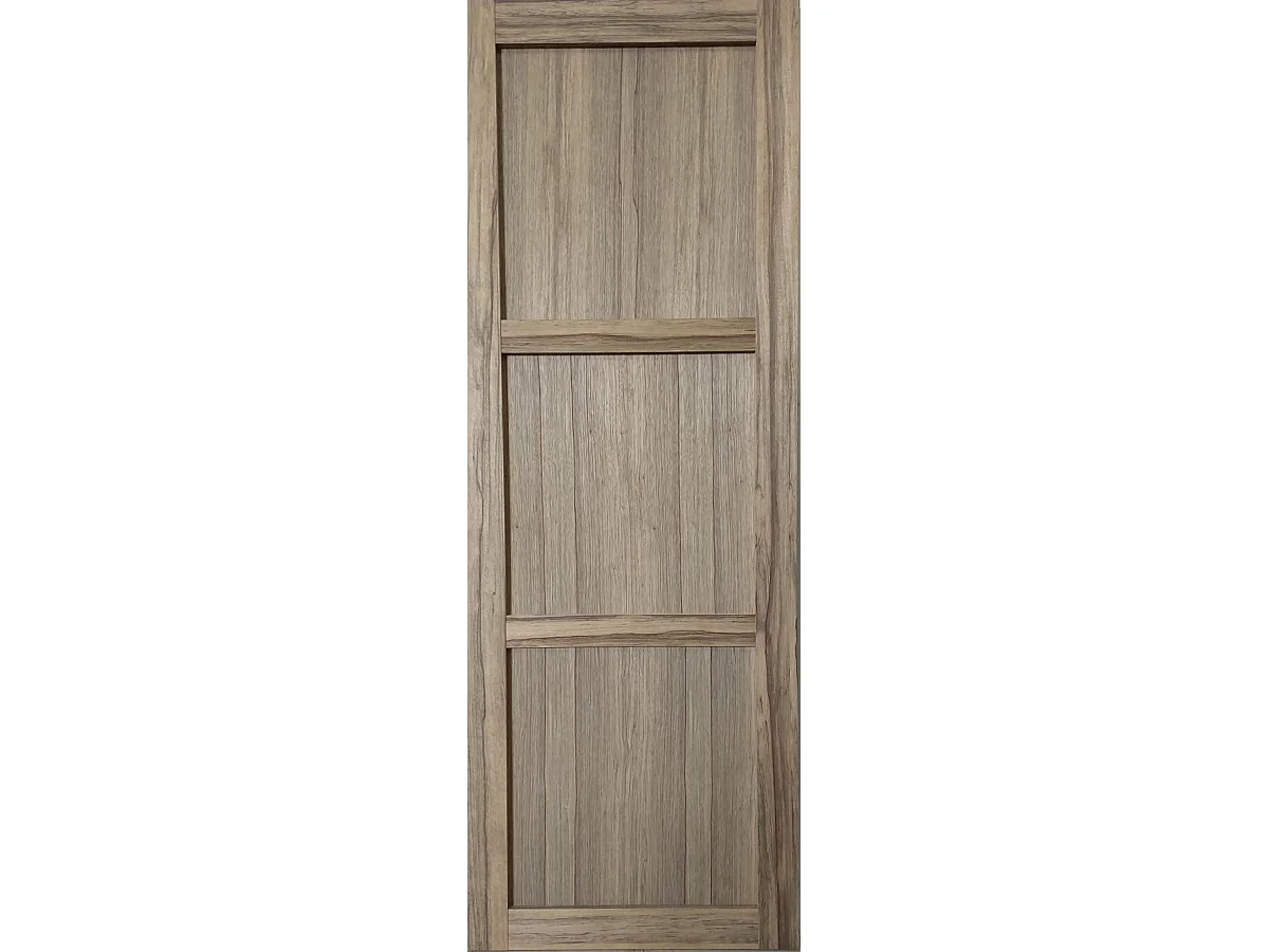 Porta Scorrevole Frake 3 Ante H204 x L73 + listello nero senza maniglia