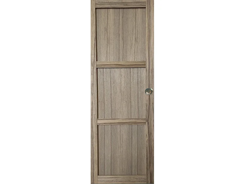 Porta Scorrevole Frake in Legno 3 Ante H204 x L83 e 2 Gusci senza maniglia