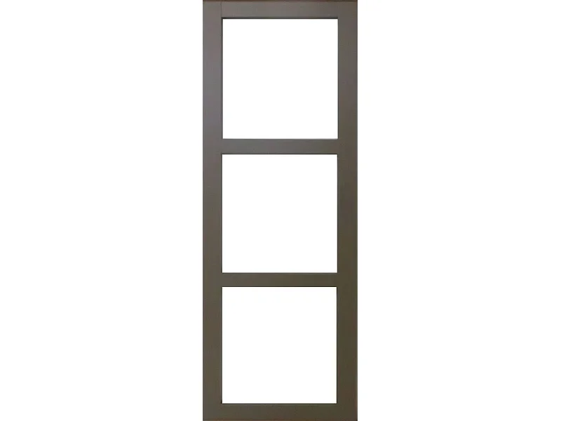 Porte Coulissante Marron Ral7006 Vitrage Transparent H204 X L73 Gd Menuiseries