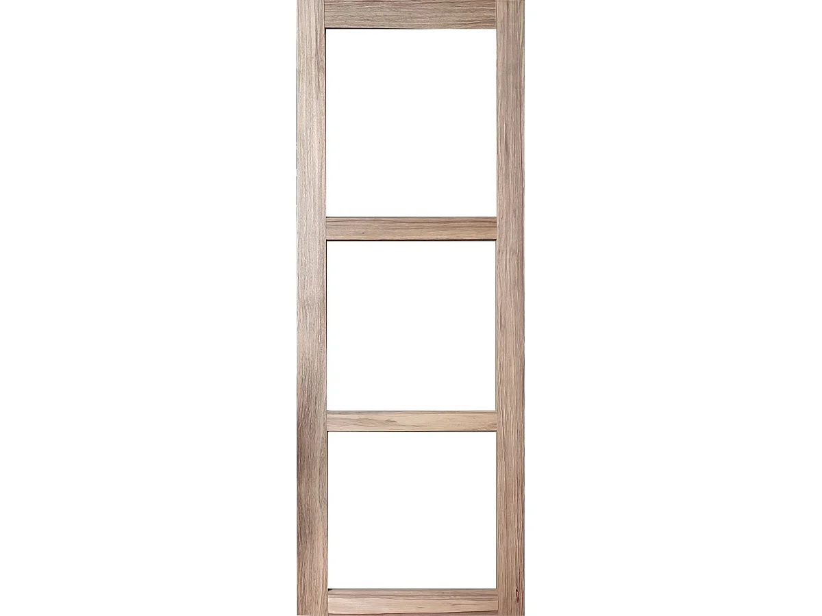 Porte Coulissante Bois Frake Vitrage Transparent H204 X L83 Gd Menuiseries