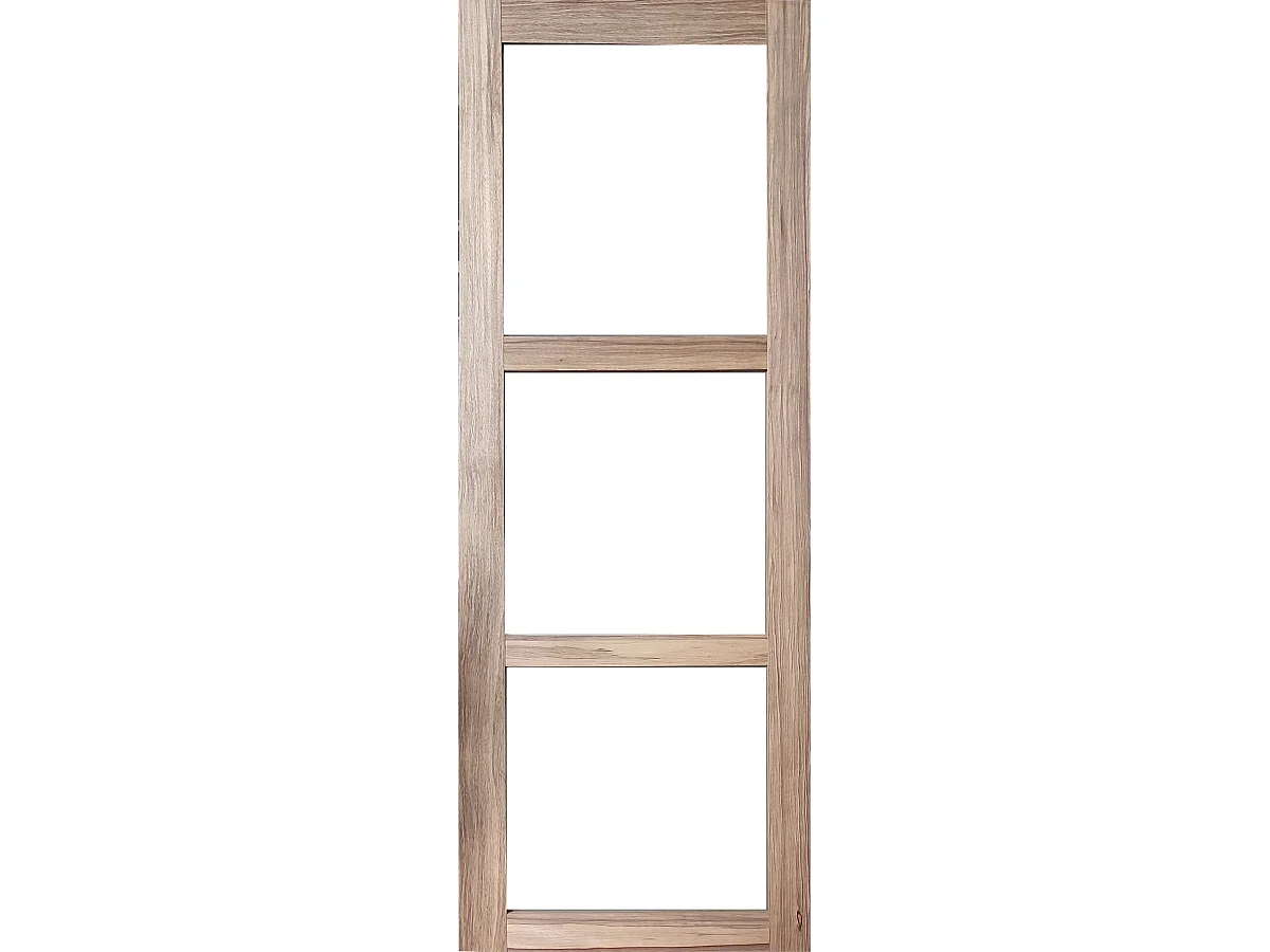 Porte Coulissante Bois Frake Vitrage Transparent H204 X L83 Gd Menuiseries