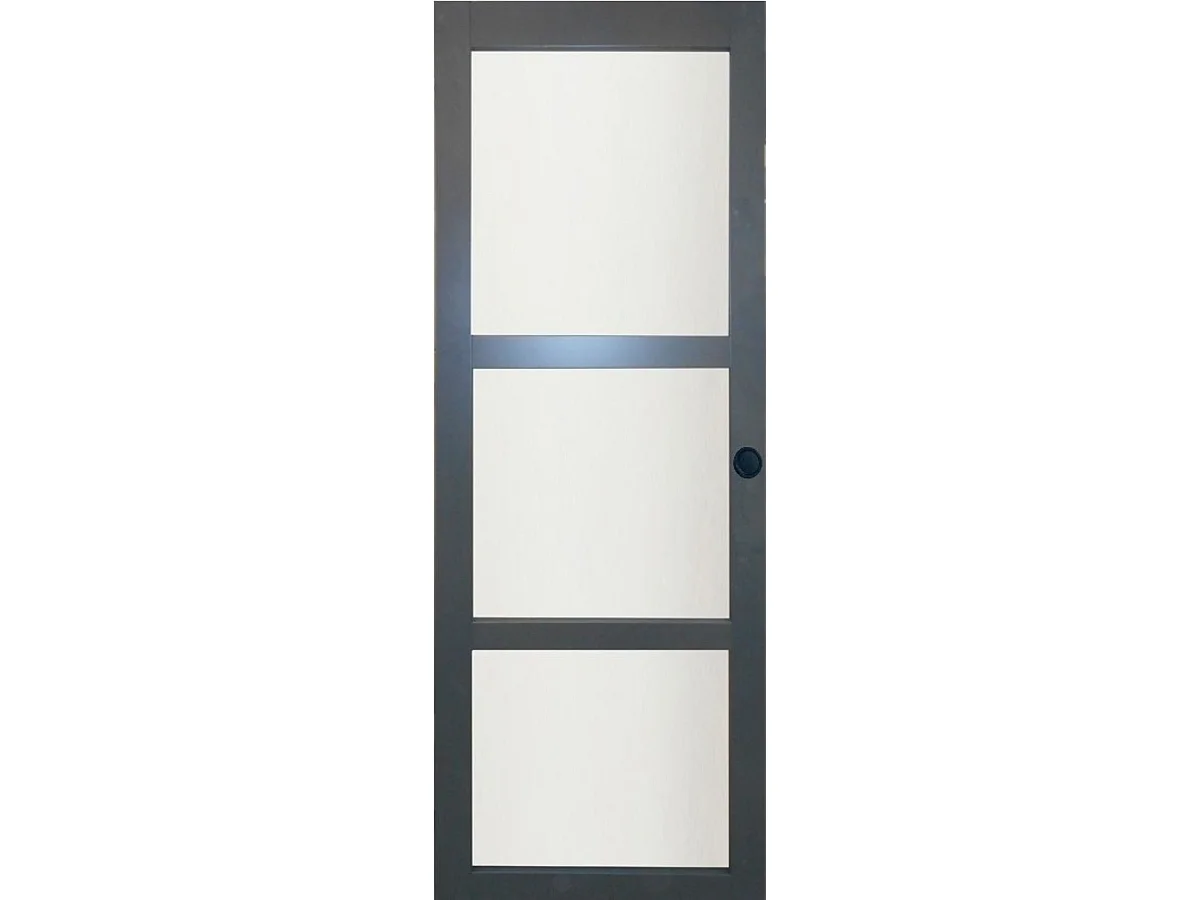 Porte Coulissante Blakeria Ral7016 Vitree H204 X L93 Et Coquilles Noir Gd Menuiseries