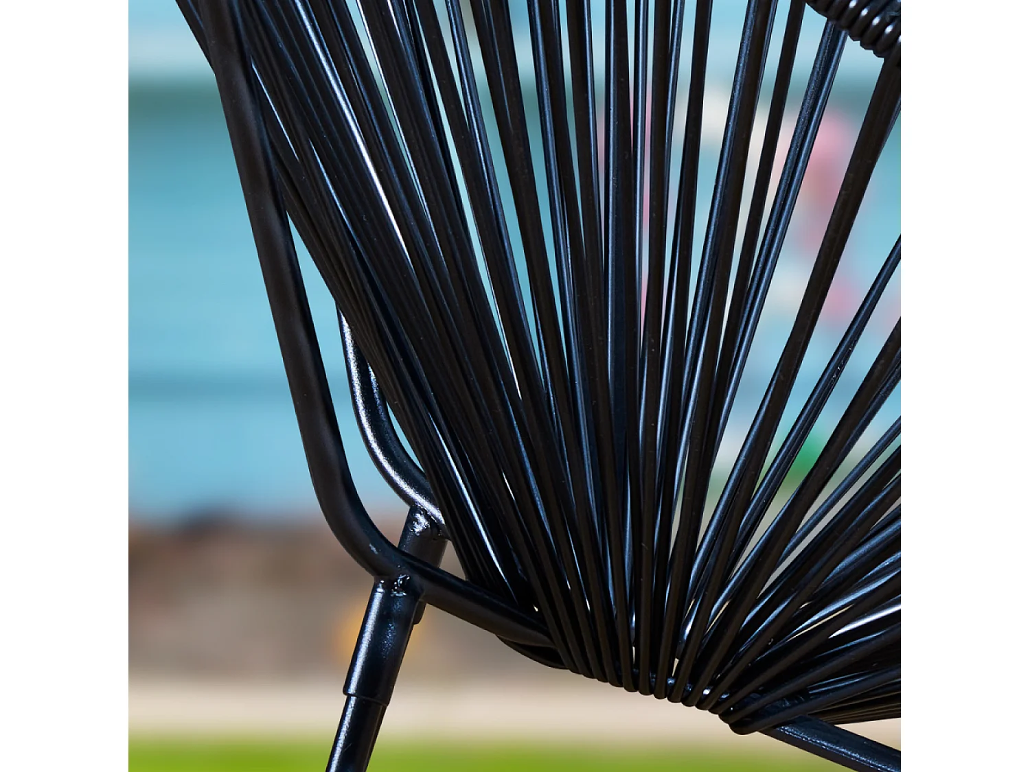 Set de 2 chaises Noir ACAPULCO