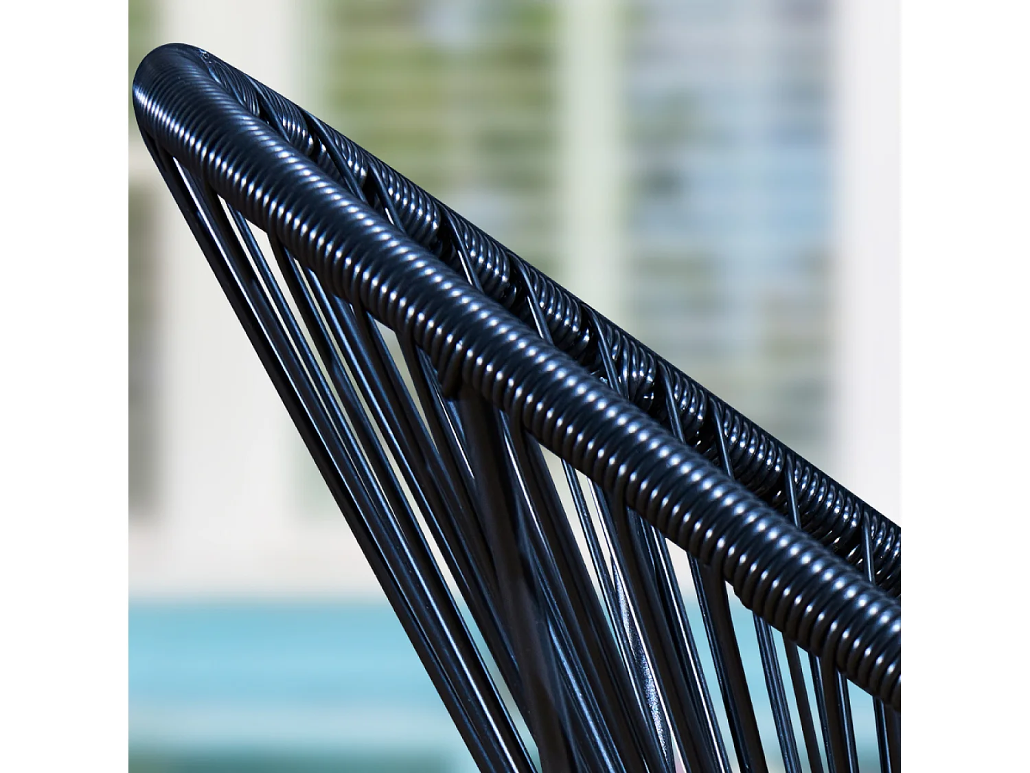 Set de 2 chaises Noir ACAPULCO