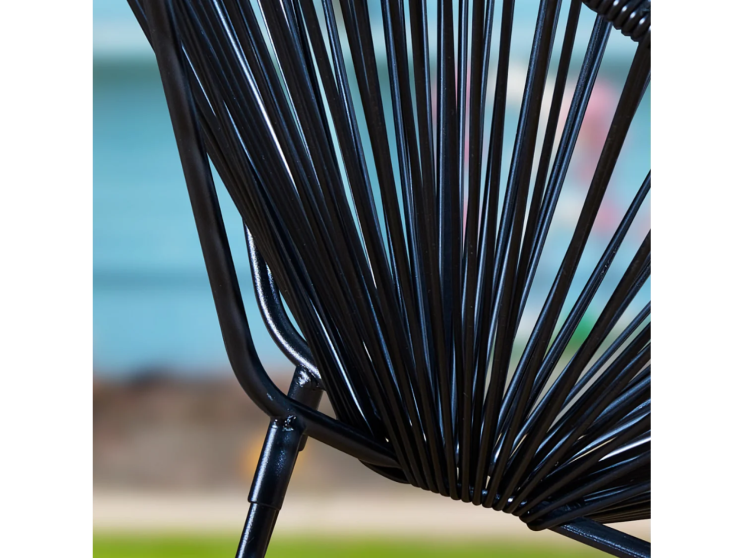 Set de 2 chaises Noir ACAPULCO