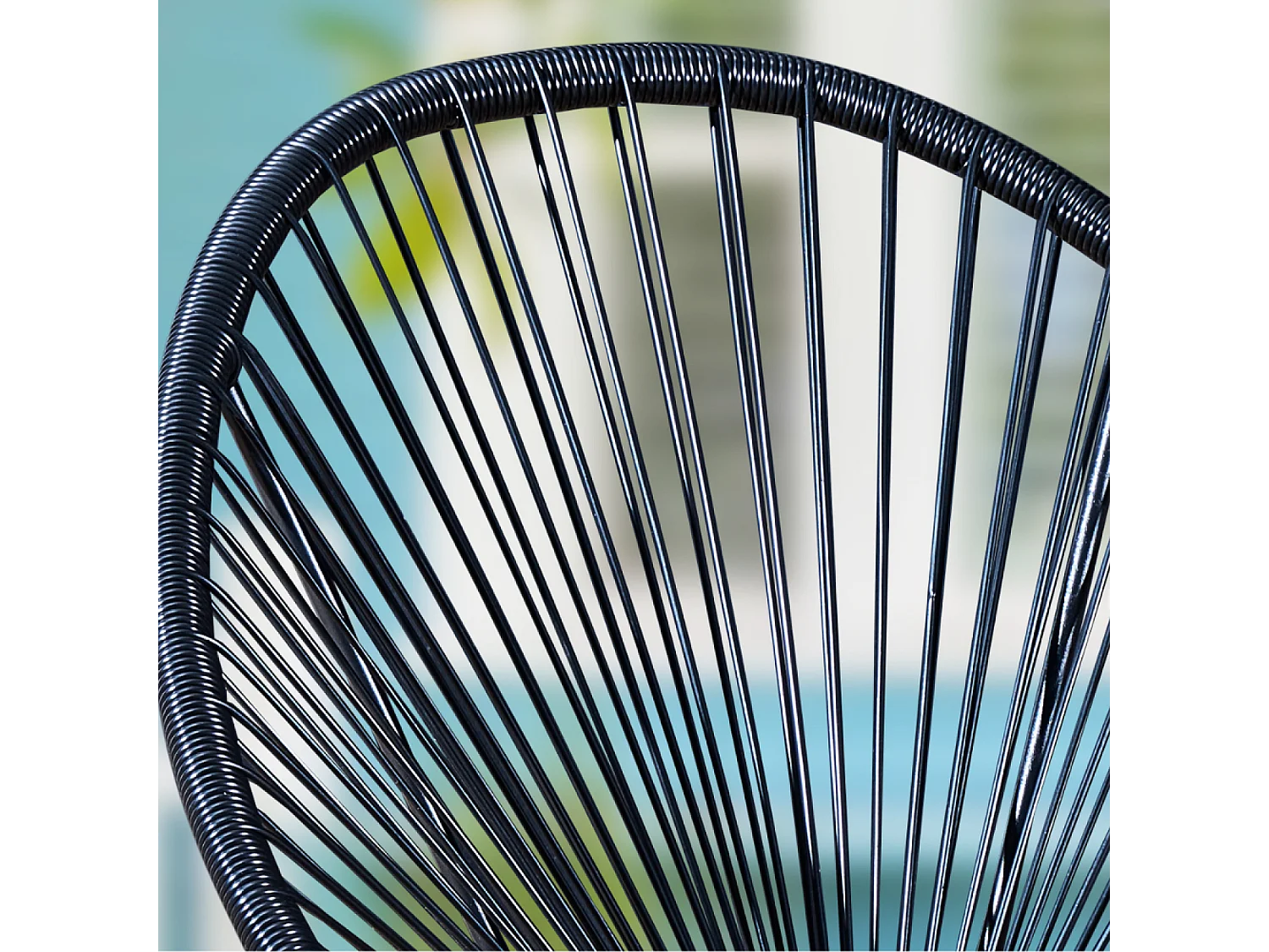 Set de 2 chaises Noir ACAPULCO