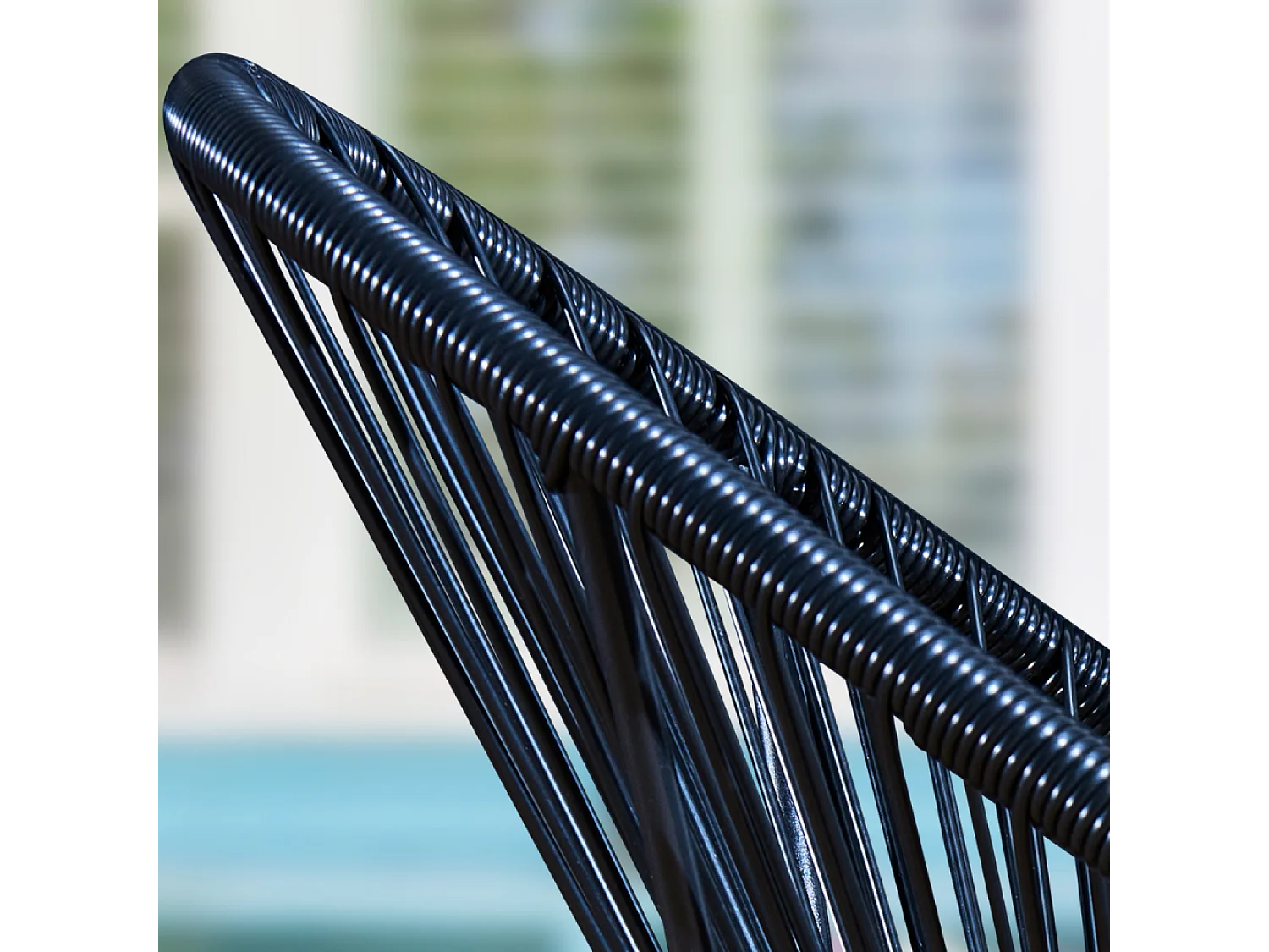 Set de 2 chaises Noir ACAPULCO