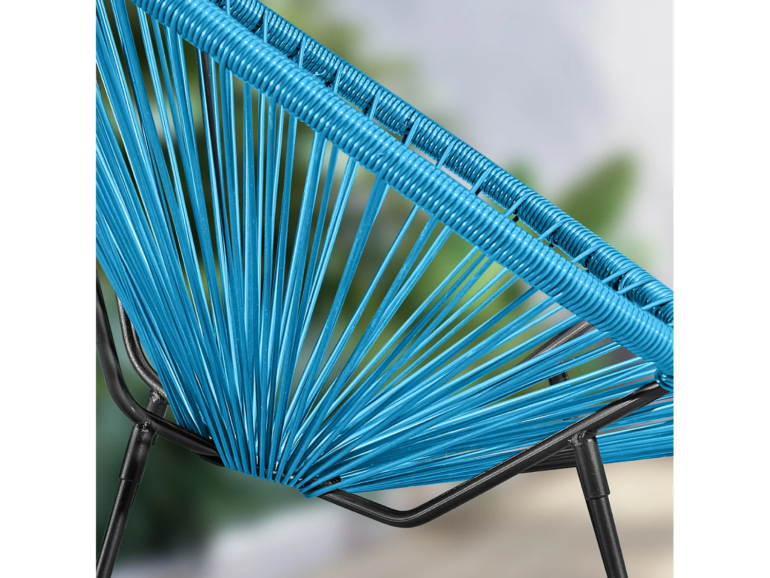 Set di 2 sedie da giardino blu ACAPULCO