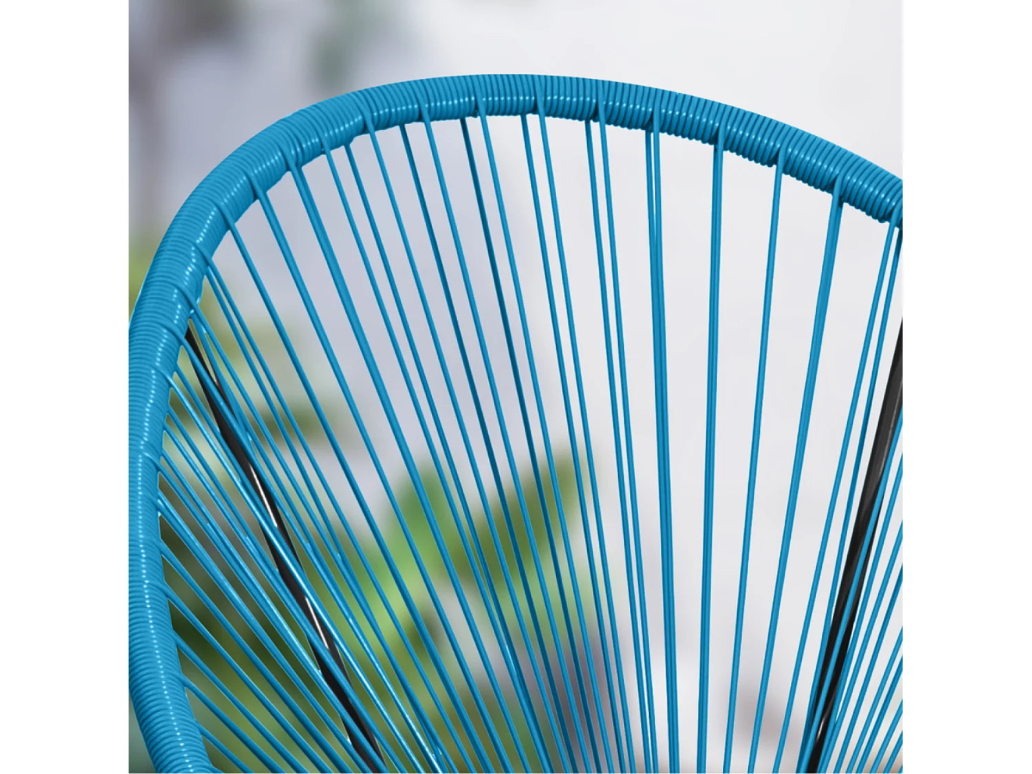 Set di 2 sedie da giardino blu ACAPULCO