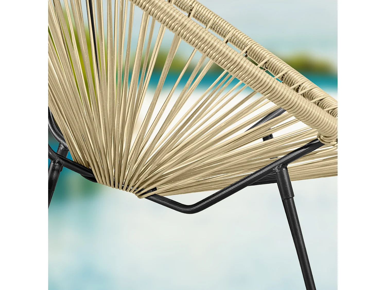 Set de 2 chaises Beige ACAPULCO