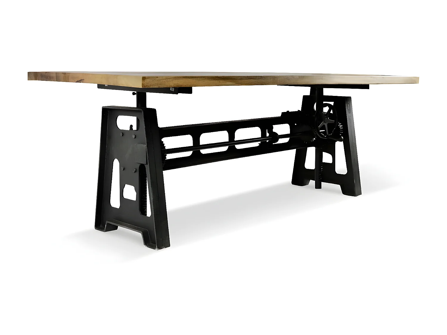 Table à Manger Bois Marron 190x91x71/100cm - Décoration d'Autrefois