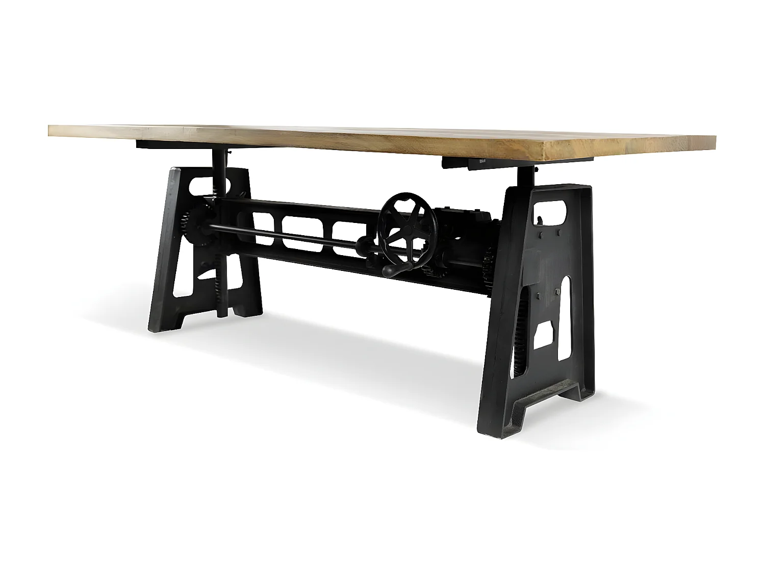 Table à Manger Bois Marron 190x91x71/100cm - Décoration d'Autrefois