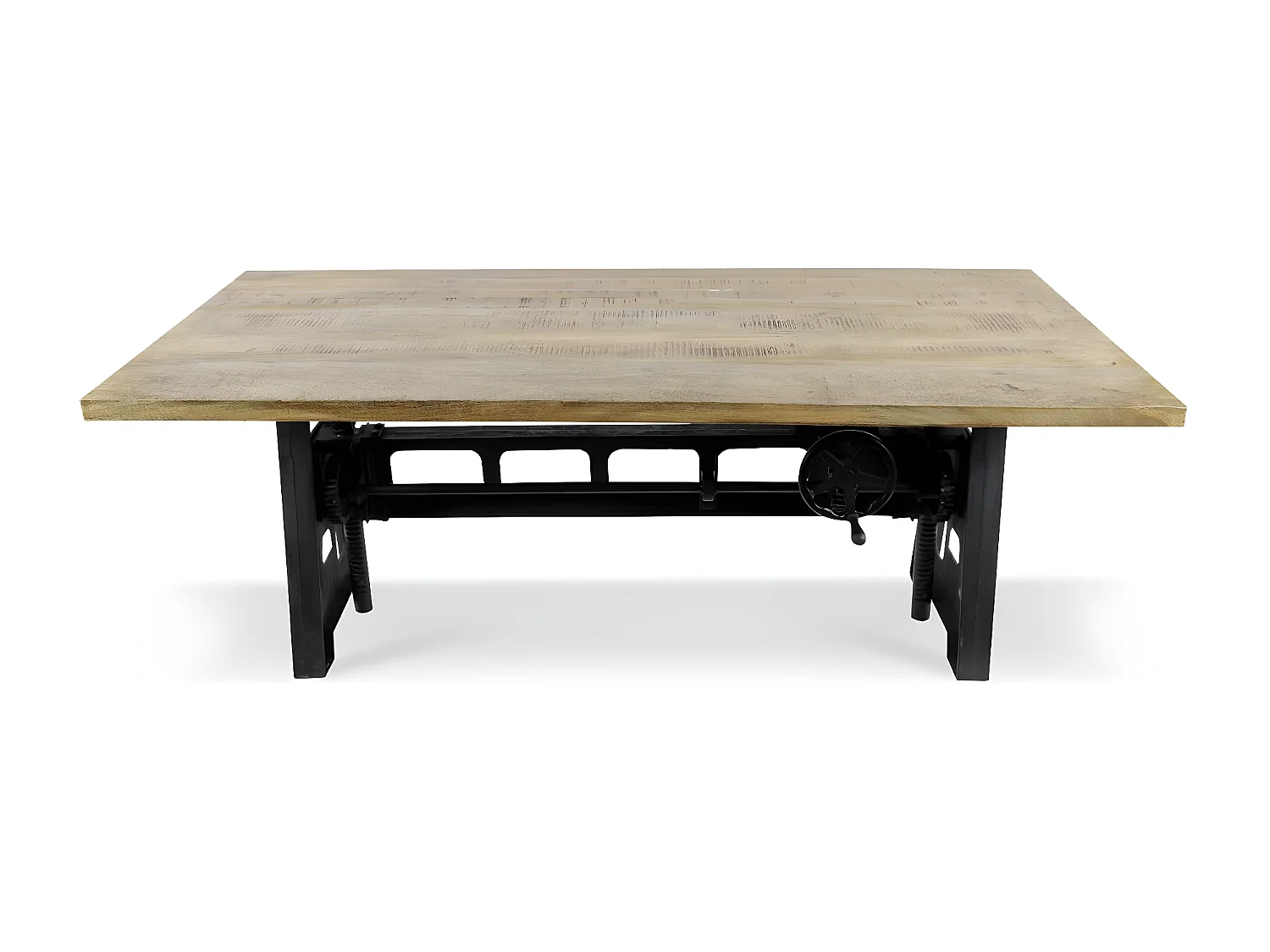 Table à Manger Bois Marron 190x91x71/100cm - Décoration d'Autrefois