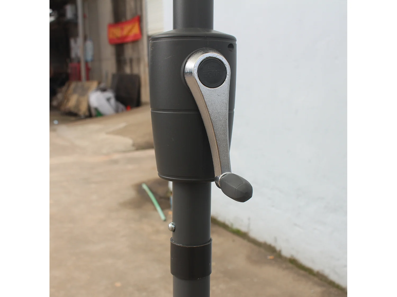 Parasol double 2x4m gris SIENA