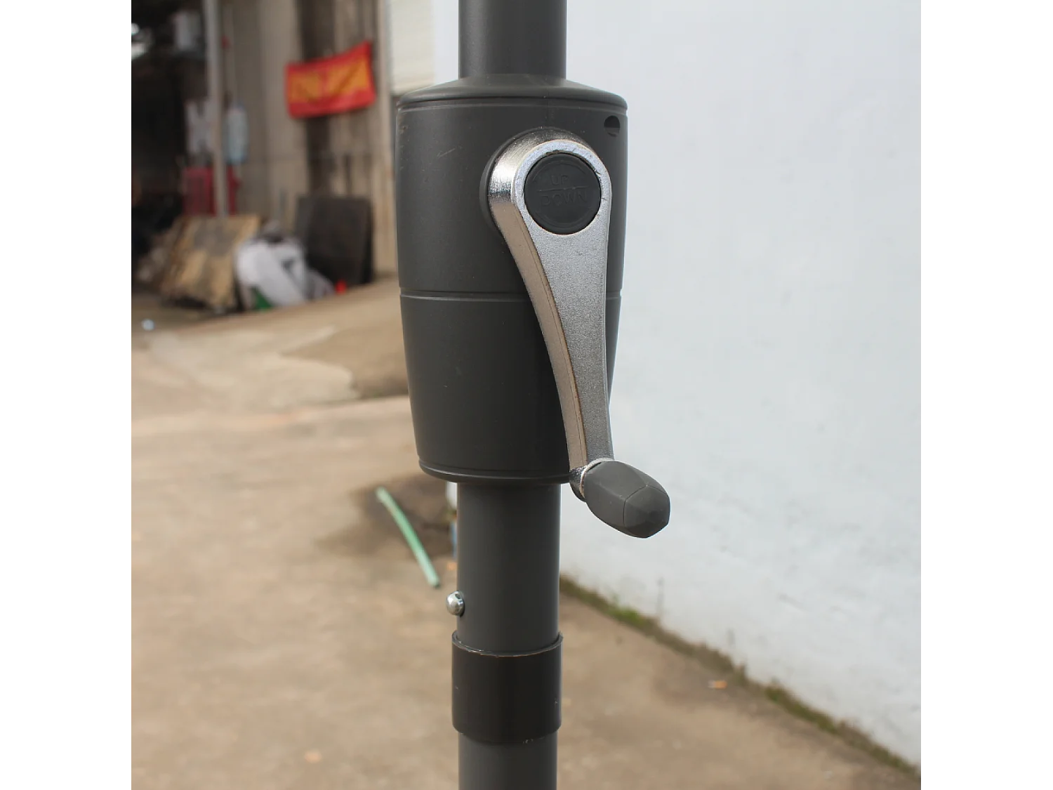 Parasol double 2x4m gris SIENA