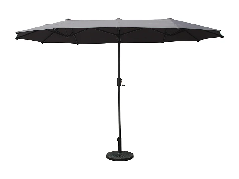 Guarda-sol duplo 2x4m cinza SIENA - Elegância e proteção para os seus espaços exteriores