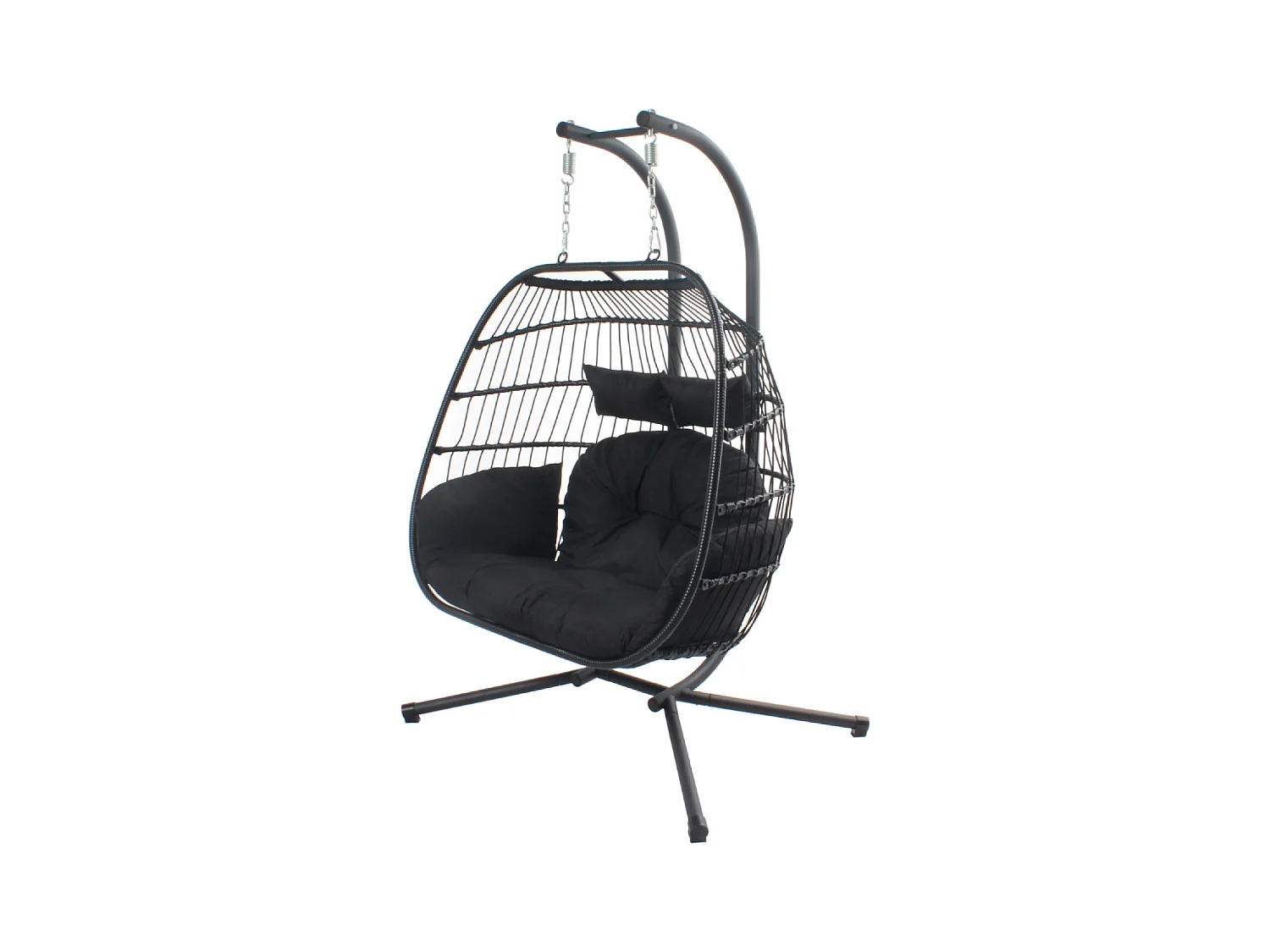 Fauteuil suspendu 2 places noir FARO