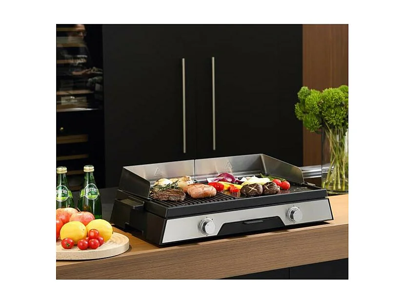 Plancha électrique KITCHEN CHEF KCP.PLANCHA-GRILDUO2200