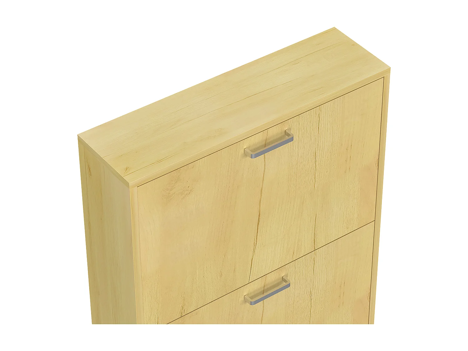 Shoe cabinet Sulos Honey oak H. 179 x W. 59 x D. 17 cm