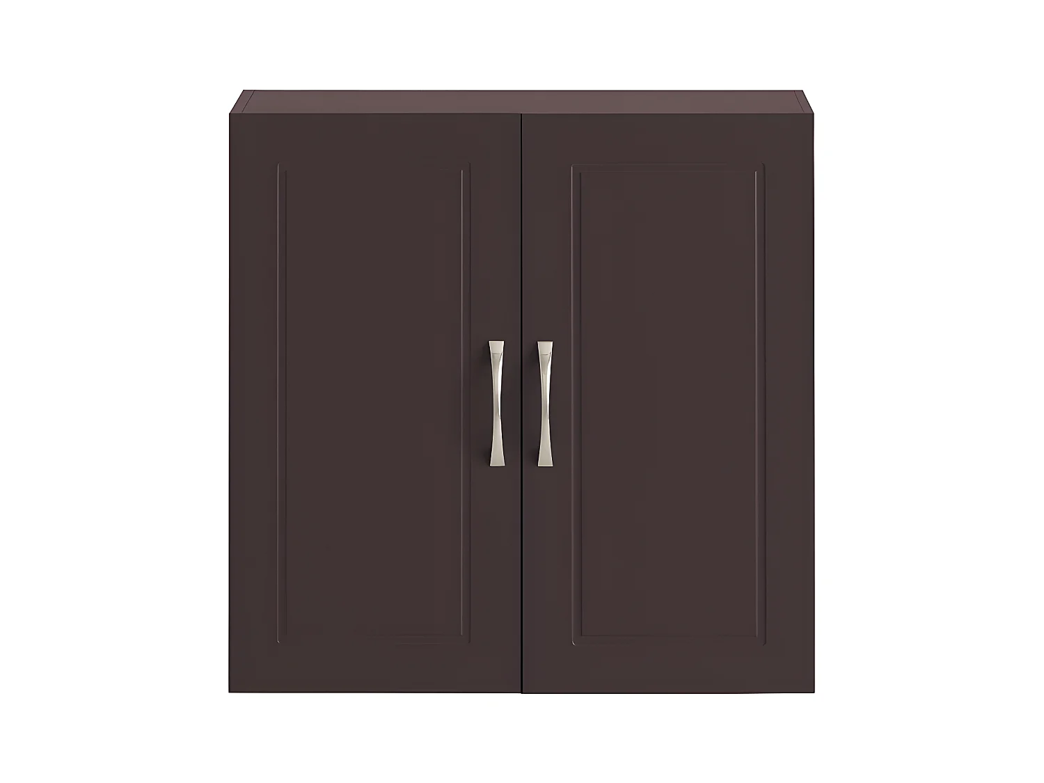 SoBuy FRG231-BR Meuble Haut Armoire de Toilettes Salle de Bain Suspendue Placard Commode Murale – 2 Portes - Marron