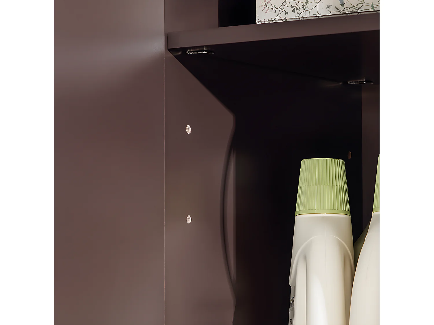 SoBuy FRG231-BR Meuble Haut Armoire de Toilettes Salle de Bain Suspendue Placard Commode Murale – 2 Portes - Marron