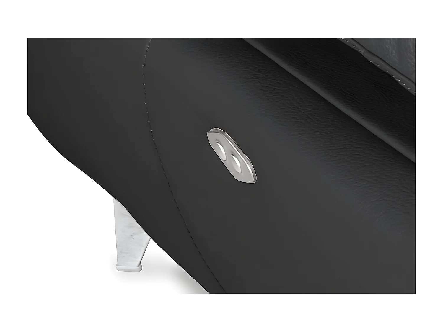 Canapé d'angle relax en 100% tout cuir épais de luxe italien avec relax électrique, 5/6 places KASTER, noir, angle droit