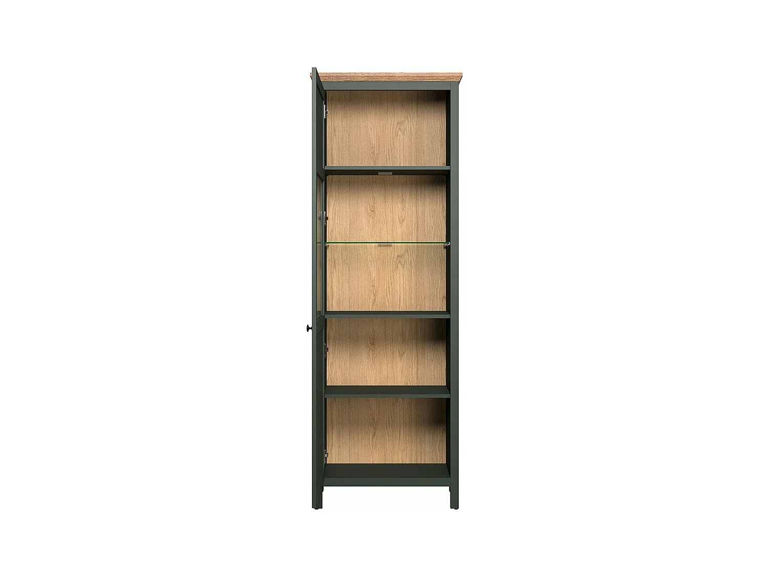 Vaisselier avec éclairage LED inclus et 1 porte H198 cm - Stanton