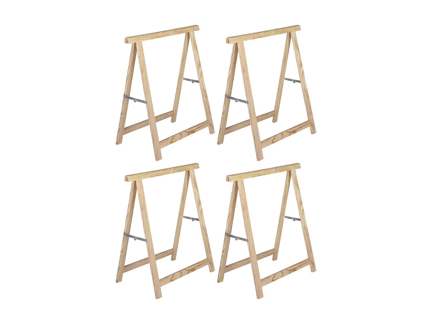 Tréteau en pin standard section 40x17 mm Lot de 4